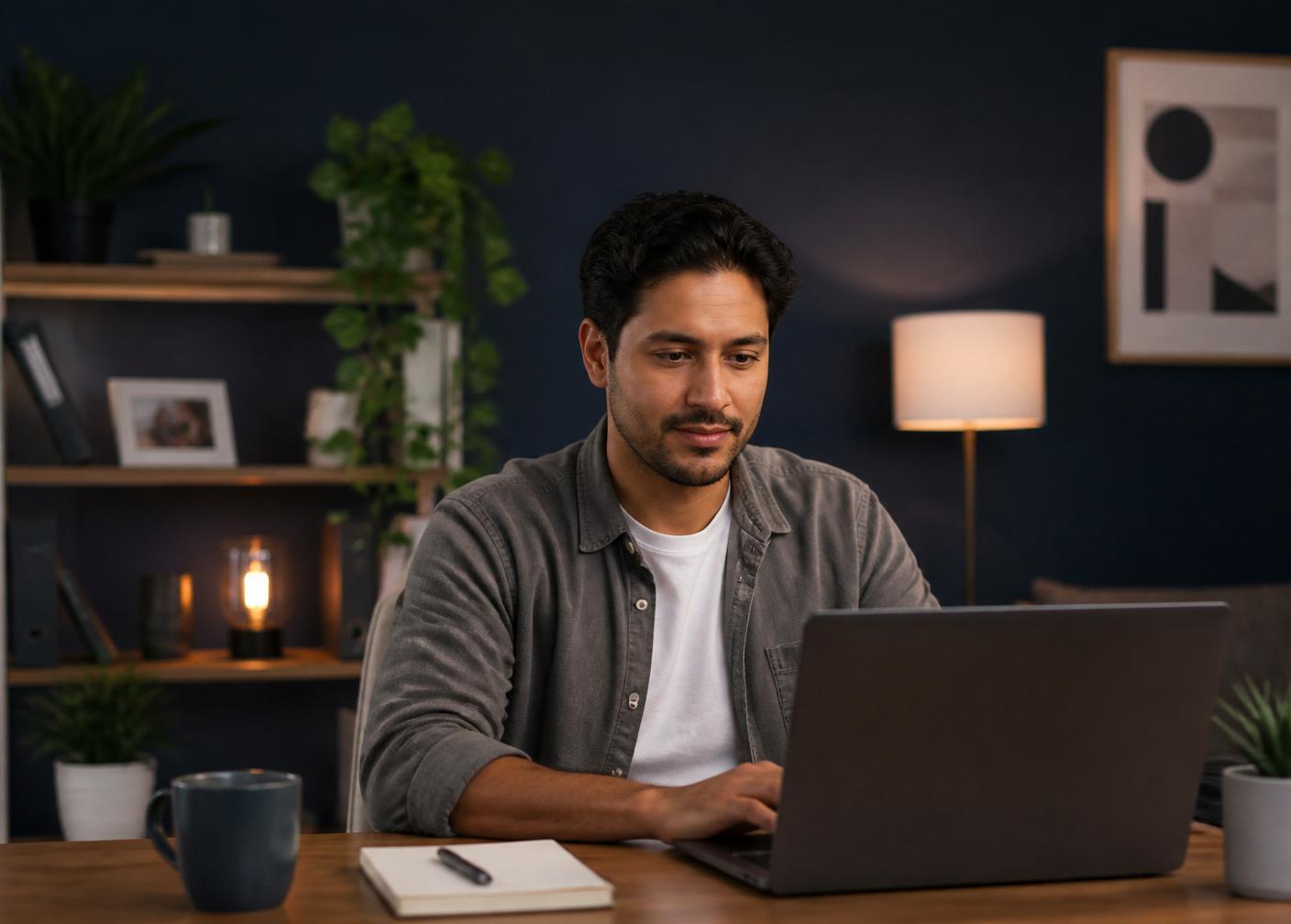 Persona aplicando el método desde casa